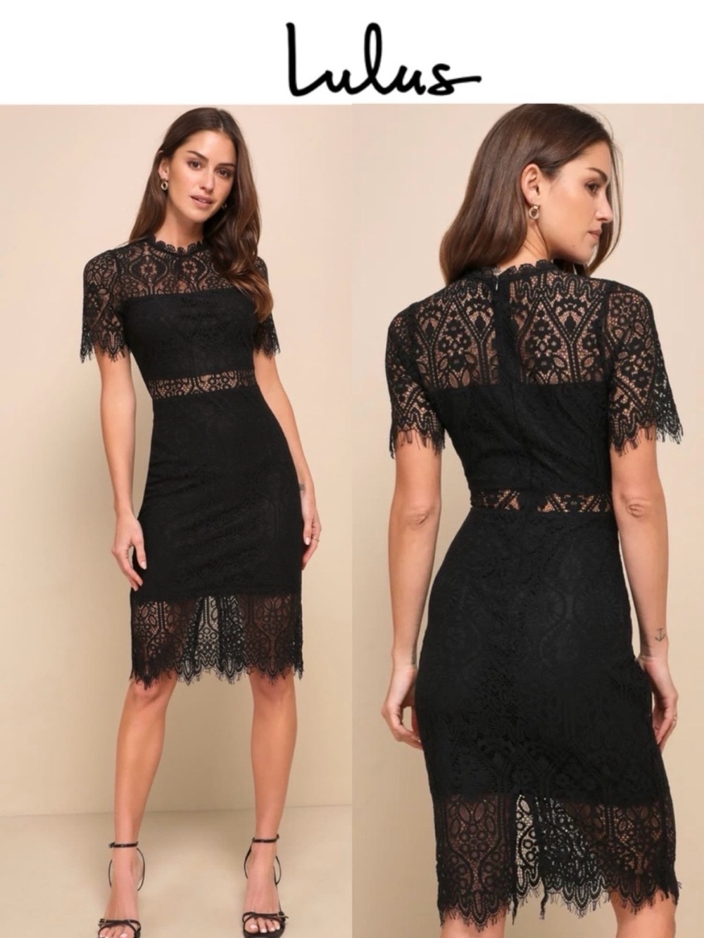 Lulu's Remarkable Black Lace Dress | XL